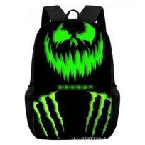Monster Energy vaikiškas spausdintas mokyklos kuprinė 15 colių lengvas kvėpuojantis stuburo apsauga 15-inch schoolbag