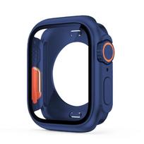 Screen Protector for Apple Watch Case 46mm 45mm 44mm 40mm 41mm 42mm Change To Ultra Hard Cover for iWatch 11 10 9 8 7 6 5 4 SE 7 Blue Series456 SE 44mm blue