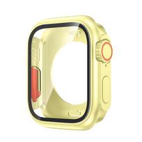 Screen Protector for Apple Watch Case 46mm 45mm 44mm 40mm 41mm 42mm Change To Ultra Hard Cover for iWatch 11 10 9 8 7 6 5 4 SE 7 Yellow Series 11 10 42mm