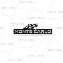 Alloy Metal Monte Carlo Racing Flag Grille Emblem Rear Trunk Badge Sticker For Skoda Fabia Octavia Kodiaq Superb VRS Kamiq Rapid Sticker-5