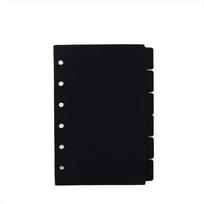 Black A5 A6 A7 Loose-leaf Divider Binder Index Separator Index Divider Notebook Paper Divider A7 side 6pcs
