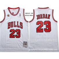 Chicago Bulls 23 Michael Jordan 1998 m. NBA Visų žvaigždžių rungtynių Retro krepšinio marškinėliai Medvilniniai Juodi Siuvinėti Auksiniai Balti L