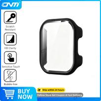 Case for Redmi Watch 6 Active Tempered Glass Screen Protector&Hard PC Protective Bumper for Watch 6 Active Cover Accessories Redmi Watch 6 Active