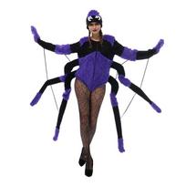 Halloween Spider Costume Unisex Fancy Dress Party Stage Performance Cosplay Adult Spider black