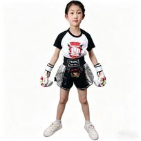Muay Thai Shorts Boxing Training MMA Fighting Men Women Embroidered Kickboxing Compression XL