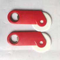 2pcs Plastic Pizza Cutter Wheels Handheld Pizza Slicing Tool Cake Bread Cutting Tools Baking Tools Bakeware Dishwasher 1 pizza cutter-2 gray
