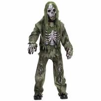 Helovino kostiumų kūriniai Zombių kostiumas vaikams Suaugusiems Baisus skeletas Gyvasis miręs Zombių kostiumas Monstrų Siaubo šventės apranga 140-152cm black
