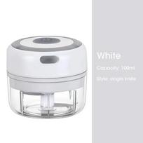 Portable Wireless Electric Mini Food Chopper for Kitchen Use to Mince Garlic Ginger Chili and Soft Cooking Ingredients 105-100ml balta