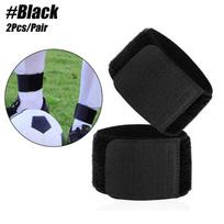 1Pair Adjustable Soccer Shin Guard Strap Women Men Shin Guard Stays Ankle Guards Sports Protection Shin Guard Bands Football 1 Black One size fits most