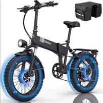 Ridstar H20 Pro 2000W Folding E-bike 48V23AH 20  Fat Tire Dual Motor AllTerrain MTB CE Certified Electric Bike for Mountain/Snow