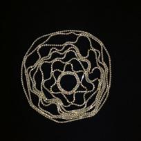 Elegant Crystal Hairband Bridal Wedding Party Stage Performance Geometric Fringe Net Headpiece Gold Gold CD067 gray