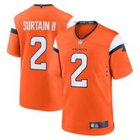 05 Denver Broncos 2 Surtain II Mens Football Jersey Various Sizes Men's 2nd Gen Orange In Stock