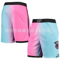 Men Women Basketball Shorts Cotton Breathable Sportswear NBA Teams Warriors Heat Spurs Hornets Clippers Nets Knicks Lakers Medium