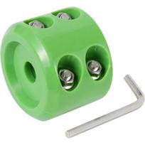 Vehicle Winch Hook Stopper with Rubber Body and Metal Fasteners for Automotive Synthetic Winch Rope žalia
