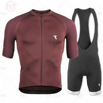 RYZON Mens Cycling Suit Triathlon Bike Jersey Set Breathable Quick Dry XS brown