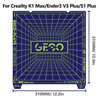 Juupine GECO Plate For Bambu Lab H2D X2D Build Plate PLA Bed Cold Plate For X1C A1 P2S X2D SuperTack Glacier For Bambu H2s Plate 1pcs