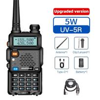 Baofeng Walkie Talkie UV-5R Type C Charging 2200mAh Dual Band Ham Vhf Uhf Fm Cb 128CH Portable Long Range Handheld Two Way Radio