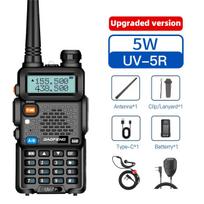 Baofeng Walkie Talkie UV-5R Type C Charging 2200mAh Dual Band Ham Vhf Uhf Fm Cb 128CH Portable Long Range Handheld Two Way Radio