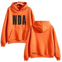 Trippie Redd NDA Puff Hoodie 2026  Album Graphic Sweatshirt Unisex Long Sleeve Top Hip Hop Rapper Fan Streetwear Casual Pullover 3XL oranžinė