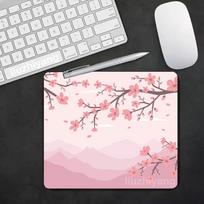 Pink Cherry Blossoms Mouse Pad 40X45 Large Square Computer Office Game Table Mat Rubber Anti-slip Mousepad Small Decor Desk Pads 300x250x2mm
