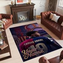 Lamin Yamal Customized Name Carpet Suitable For Playrooms Dining Room Decorate Room Study Room Antislip Carpet Anime Office Decor 100cmx120cm