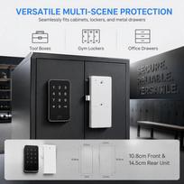 Keyless Digit Code Combination Cam Lock Code Unlock Cabinet Coded Lock Coded Lock  Mailbox gray
