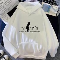Death Stranding sweatshirt women fashion tops y2k 2026 hip hop winter warm male Sport Coat L white