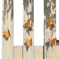 Sodo tvorelė, 5 small rusty butterflies