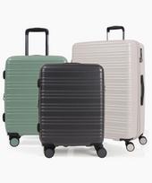 TRACKER Toronto 20-Inch 24-Inch 28-Inch Polycarbonate Tsa Travel Suitcase 3 Colors 24-inch Beige