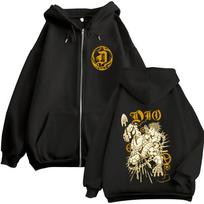 Anime Jojo Bizarre Adventure Dio Brando Zipper Hoodies Men's Women Zip Up Hooded Sweatshirts Fashion Jackets Coats Streetwear M juoda