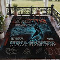 Soft Floor Carpet Led Zeppelin Pattern Area Rug Decorative Mat For Home Room Decoration 80cmx120cm
