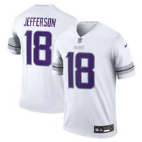 Mens Oversized Viking Football Jersey Loose Fit Full Embroidery American Style Team Sport Uniform Vikings White 18 New Gen2