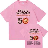 Stevie Wonder Songs In The Key Of Life 50th Anniversary Tour Tshirt Cotton Soft Unisex Streetwear Short Sleeve Unisex Unisex Tshirt 3XL white