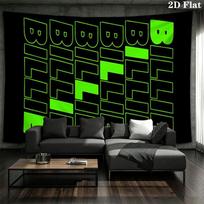Billie Eilish Wall tapestry, aesthetic printed fabric blanket, suitable for bedroom, living room, and home decor. 180cm x 230cm