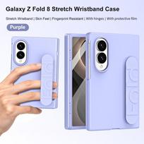 Galaxy Z Fold8 Case Full-Body Protective Cover With Wrist Strap Shockproof Solid Color Z Fold8 Wide