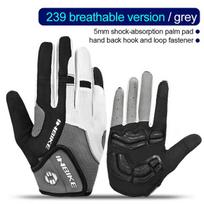 INBIKE Full Finger Cycling Gloves Durable MTB Bicycle Gloves for Riding Outdoor Motorcycle Accessories Touch Screen Padded IF239 M