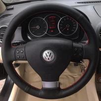 Skirta Volkswagen Golf 5 Mk5 Passat B6 Tiguan 2007 - 2011 Pynimo Automobilio Vairo Dangtelis Mikropluošto Oda Automobilio Aksesuarai Gray Thread