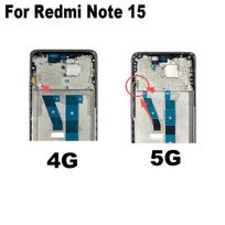 Xiaomi Redmi Note 15 4G 5G vidurinio rėmo priekinio rėmelio LCD laikiklio galinės plokštės važiuoklės keitimas 5G purple