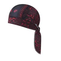 1-5pcs Cooling Skull Cap Helmet Liner Breathable Sweat Wicking Head Wrap Bandana Hat for Men Women Paisley Cycling Running Cap raudona