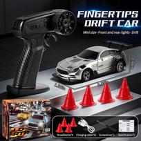 1:64 2.4G RC Mini Desktop Remote Control Car 4WD Drift Electric Toy Boys and Children Racing Model with Lighting
