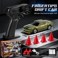 1:64 2.4G RC Mini Desktop Remote Control Car 4WD Drift Electric Toy Boys and Children Racing Model with Lighting