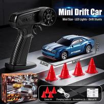 1:64 2.4G RC Mini Desktop Remote Control Car 4WD Drift Electric Toy Boys and Children Racing Model with Lighting
