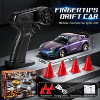 1:64 2.4G RC Mini Desktop Remote Control Car 4WD Drift Electric Toy Boys and Children Racing Model with Lighting