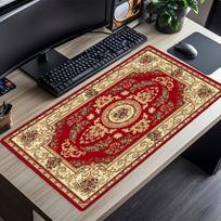 Persian Rug Texture Mouse Pad Desk Mats Gaming Room Decoration Desk Gadgets Laptop Accessories Carpet Speed Office Keyboard Mat 350X600X2MM