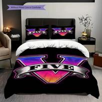 Grand Theft Auto Vice City 10Th Anniversary Edition Threepiece Set 1 Duvet Cover 2 Pillowcase Without Core Bedding Set 135x200cm