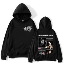 Singer Lana Del Rey 2025 Music Album Hoodies Men Women Hip Hop Fashion Long Sleeve Pullover Casual Hooded Sweatshirts Streetwear XXL black