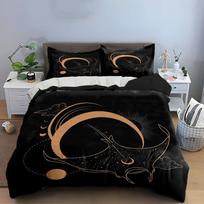 Cosmic Manta Ray Art Decor  Bedding Set with 1 Duvet Cover 2 Pillowcases Single Double King Queen, Gift US Twin 173X218cm&set
