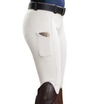 Slim Equestrian Pants Hip Lift Sports Leggings Pencil Pants Horse Riding Tights  Cycling White-M