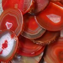 Natural Agate Slices: Purple, Gray, Blue, White, Green, Black, Red - Decorative Agate Ornaments Round 6cm-8cm