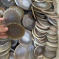 Natural Agate Slices: Purple, Gray, Blue, White, Green, Black, Red - Decorative Agate Ornaments Round 8cm-10cm